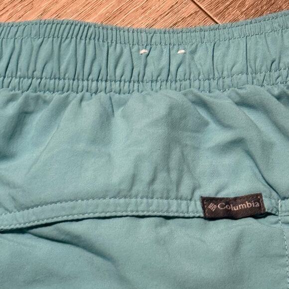 Columbia Women’s Nylon Drawstring Shorts 2X Green Quick Dry Pockets Lightweight - Picture 4 of 9